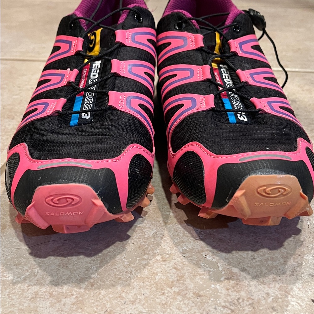 Salomon Speedcross 3 CS Trail Running Shoes in Black and Pink Women’s Size 9 - Picture 10 of 13